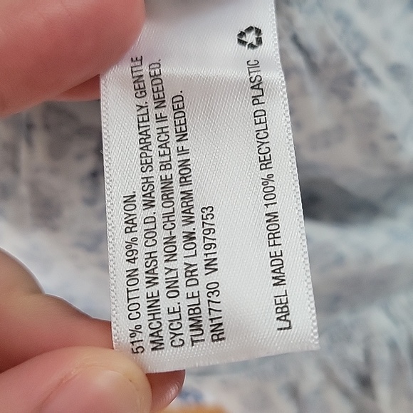 Universal Thread White and Blue Floral Midi Dress - Picture 9 of 9